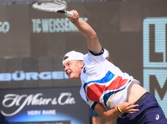 11.06.2021, ATP, Tennis Herren Tour Mercedes Cup Stuttgart, Weissenhofff, Tennis, im Bild: Dominic Stephen Stricker (SUI)