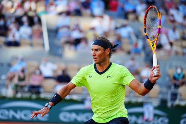 Mandatory Credit: Photo by Javier Garcia BPI Shutterstock (12058128iz) Rafael Nadal during his semi final match French Open Tennis, Day Thirteen, Roland Garros, Paris, France - 11 Jun 2021 French Open Tennis, Day Thirteen, Roland Garros, Paris, France - 11 Jun 2021  Copyright: xJavierxGarcia BPI Shutterstockx 12058128iz