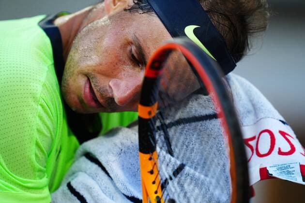 Mandatory Credit: Photo by Javier Garcia BPI Shutterstock (12058128kc) Rafael Nadal during his semi final match French Open Tennis, Day Thirteen, Roland Garros, Paris, France - 11 Jun 2021 French Open Tennis, Day Thirteen, Roland Garros, Paris, France - 11 Jun 2021  Copyright: xJavierxGarcia BPI Shutterstockx 12058128kc