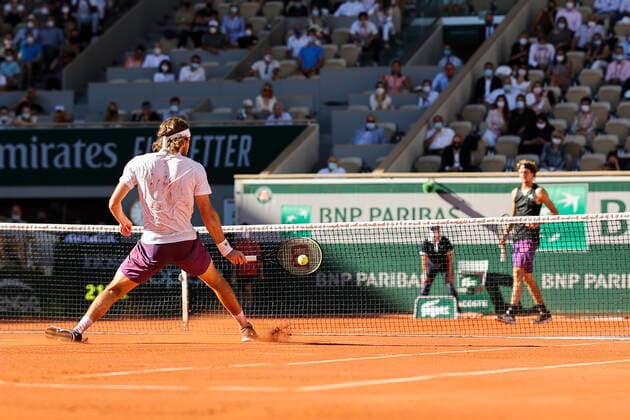 Stefanos Tsitsipas Tennis - French Open 2021 - Grand Slam - Roland Garros - Paris - - France - 11 June 2021. Copyright: xJuergenxHasenkopfx