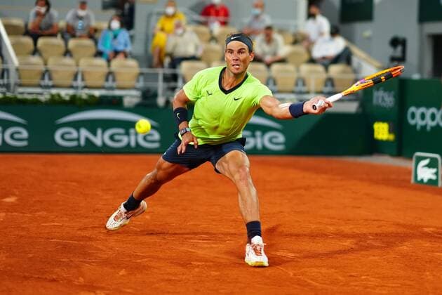 Mandatory Credit: Photo by Javier Garcia BPI Shutterstock (12058128ls) Rafael Nadal during his semi final match French Open Tennis, Day Thirteen, Roland Garros, Paris, France - 11 Jun 2021 French Open Tennis, Day Thirteen, Roland Garros, Paris, France - 11 Jun 2021  Copyright: xJavierxGarcia BPI Shutterstockx 12058128ls