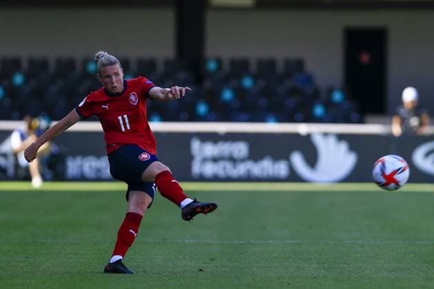 Cartagena, Spain, June 11th 2021 Tereza Krejcirikova (Czech 11) during the Womens International Friendly, L?nderspiel, Nationalmannschaft match between Czech Republic and Canada at Estadio Municipal Cartagnova in Cartagena, Spain. 