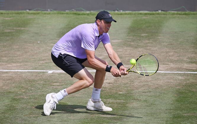 12.06.2021. Deutschland, Stuttgart, Tennis MercedesCup 2021, Halbfinale, Sam Querrey (USA)