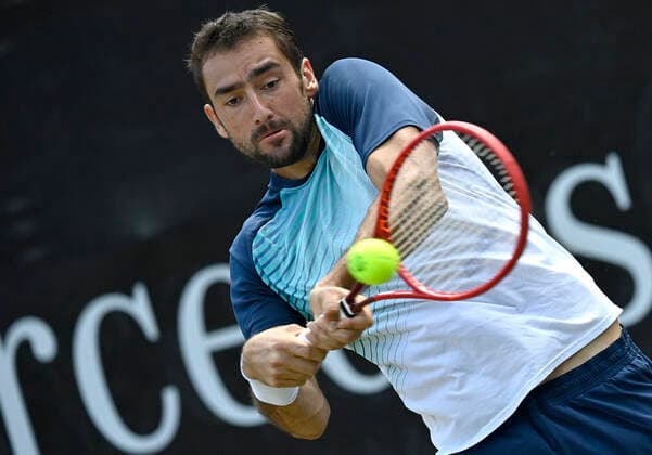 Marin Cilic (CRO) Aktion 12.06.2021 Halbfinale Tennis MercedesCup Stuttgart 2021 Weißenhof ATP, Tennis Herren 07.-13.06.2021 Tennis MercedesCup Stuttgart 2021