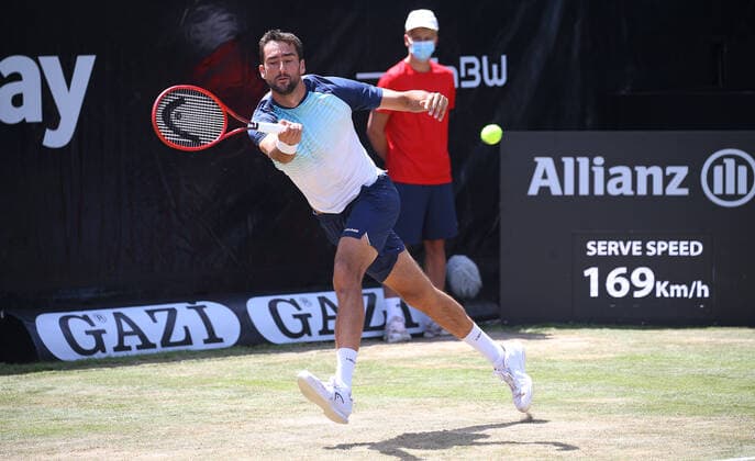 12.06.2021. Deutschland, Stuttgart, Tennis MercedesCup 2021, Halbfinale, Marin Cilic (CRO)