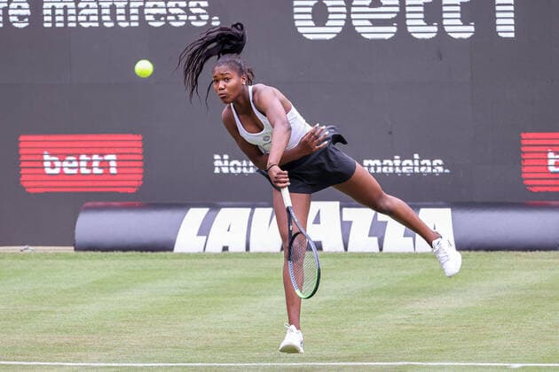 Im Bild: Noma NOHA AKUGUE (GER) bett1open 2021 WTA, Tennis Damen 500), Berlin, LTTC Rot-Weiß - Steffi-Graf-Stadion, 12.06.2021,