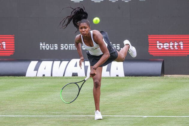 Im Bild: Noma NOHA AKUGUE (GER) bett1open 2021 WTA, Tennis Damen 500), Berlin, LTTC Rot-Weiß - Steffi-Graf-Stadion, 12.06.2021,