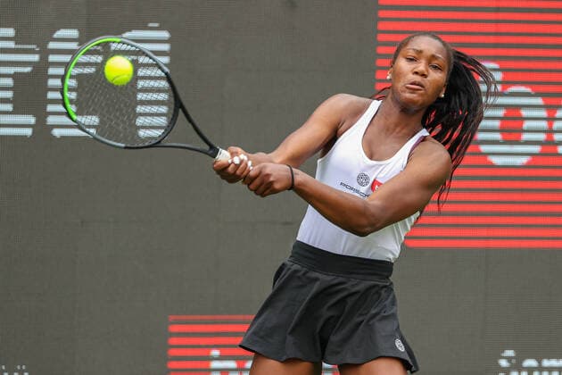 Im Bild: Noma NOHA AKUGUE (GER) bett1open 2021 WTA, Tennis Damen 500), Berlin, LTTC Rot-Weiß - Steffi-Graf-Stadion, 12.06.2021,