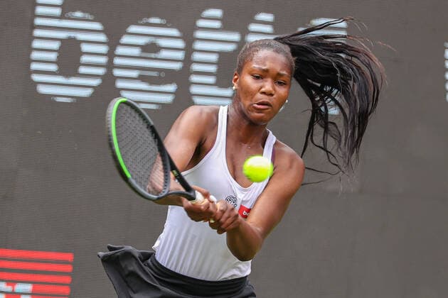 Im Bild: Noma NOHA AKUGUE (GER) bett1open 2021 WTA, Tennis Damen 500), Berlin, LTTC Rot-Weiß - Steffi-Graf-Stadion, 12.06.2021,