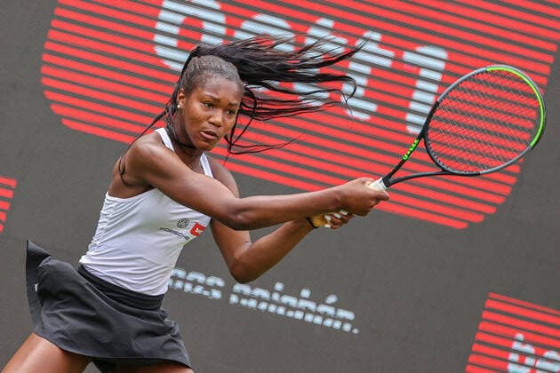 Im Bild: Noma NOHA AKUGUE (GER) bett1open 2021 WTA, Tennis Damen 500), Berlin, LTTC Rot-Weiß - Steffi-Graf-Stadion, 12.06.2021,
