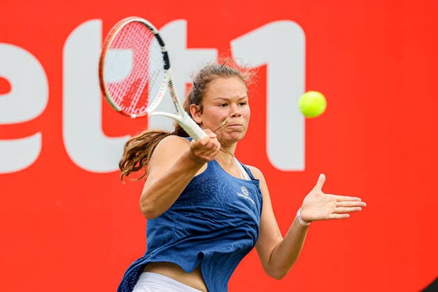 Im Bild: Nikol (Nicole) RIVKIN (GER) bett1open 2021 WTA, Tennis Damen 500), Berlin, LTTC Rot-Weiß - Steffi-Graf-Stadion, 12.06.2021,