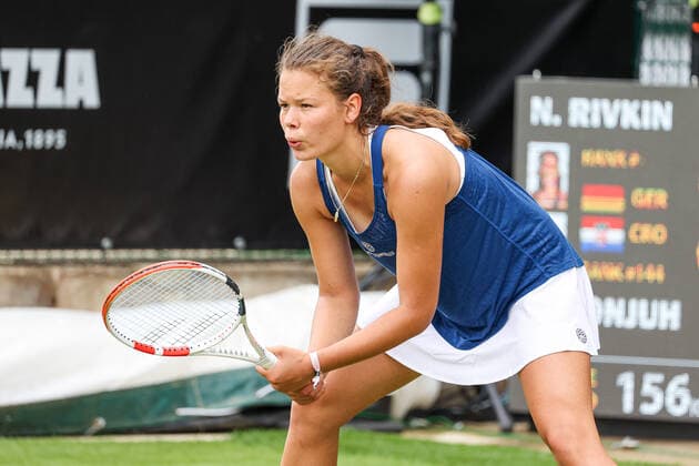 Im Bild: Nikol (Nicole) RIVKIN (GER) bett1open 2021 WTA, Tennis Damen 500), Berlin, LTTC Rot-Weiß - Steffi-Graf-Stadion, 12.06.2021,