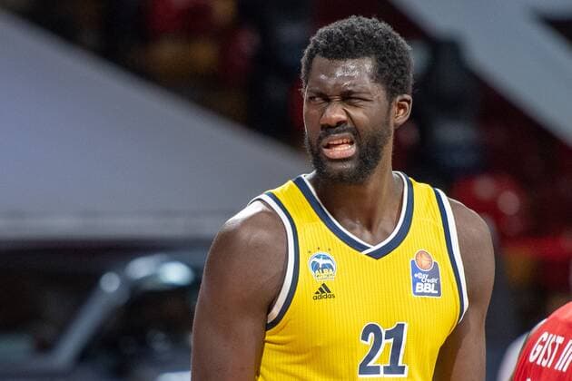 Christ Koumadje 21 (Alba Berlin), FC Bayern Basketball vs. Alba Berlin, BBL Playoffs, Finale, 12.06.2021 Muenchen Bayern Deutschland