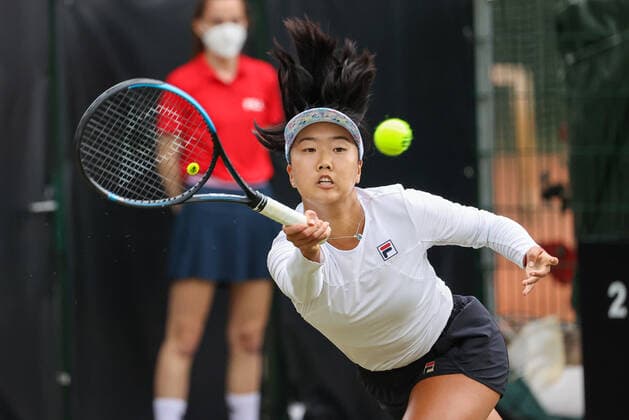Im Bild: Ann LI (USA) bett1open 2021 WTA, Tennis Damen 500), Berlin, LTTC Rot-Weiß - Steffi-Graf-Stadion, 12.06.2021,