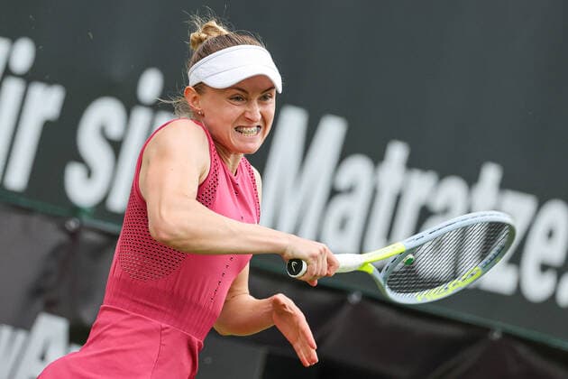 Im Bild: Aliaksandra SASNOVICH (BLR) bett1open 2021 WTA, Tennis Damen 500), Berlin, LTTC Rot-Weiß - Steffi-Graf-Stadion, 12.06.2021,