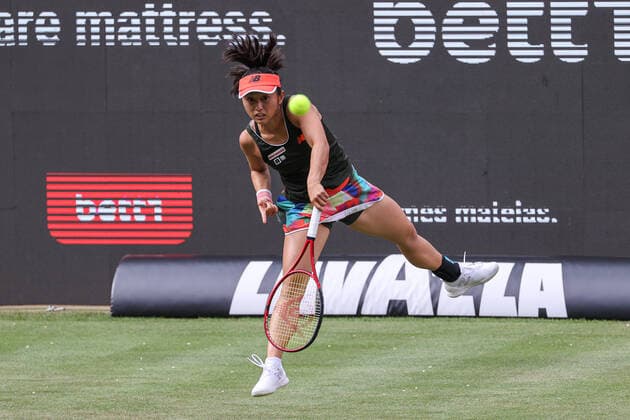 Im Bild: Misaki DOI (JPN) bett1open 2021 WTA, Tennis Damen 500), Berlin, LTTC Rot-Weiß - Steffi-Graf-Stadion, 12.06.2021,
