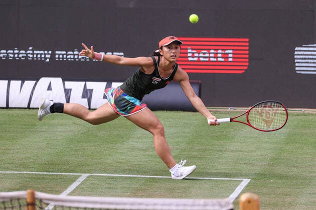 Im Bild: Misaki DOI (JPN) bett1open 2021 WTA, Tennis Damen 500), Berlin, LTTC Rot-Weiß - Steffi-Graf-Stadion, 12.06.2021,