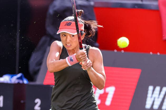 Im Bild: Misaki DOI (JPN) bett1open 2021 WTA, Tennis Damen 500), Berlin, LTTC Rot-Weiß - Steffi-Graf-Stadion, 12.06.2021,