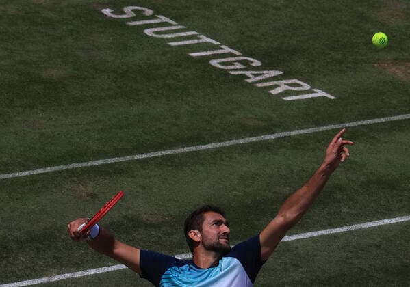 12.06.2021, ATP, Tennis Herren Tour Mercedes Cup 2021 Stuttgart, TC Weissenhof, Tennis, im Bild: Marin Cilic (CRO)
