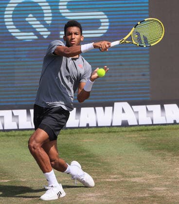 12.06.2021, ATP, Tennis Herren Tour Mercedes Cup 2021 Stuttgart, TC Weissenhof, Tennis, im Bild: Felix Auger Aliassime (CAN)