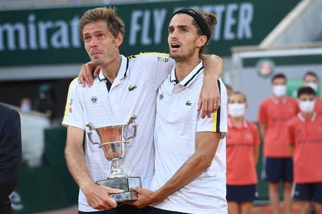 Tennis : Roland Garros 2021 - France - Victoire de Herbert Mahut double Messieurs - France Tennis : Roland Garros 2021 - France - 12 06 2021 chryslenecaillaud Panoramic 