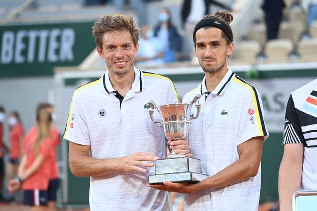 Tennis : Roland Garros 2021 - France - Victoire de Herbert Mahut double Messieurs - France Tennis : Roland Garros 2021 - France - 12 06 2021 chryslenecaillaud Panoramic 