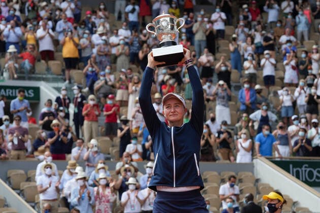 2021 Roland Garros Womans Single Final 12.06.2021 Barbora Krejcikova ,CZE beat Anastasia Pavlyuchenkova in 3Sets (6:1 .2:6 ,6:4) Winner Barbora Krejcikova , CZE