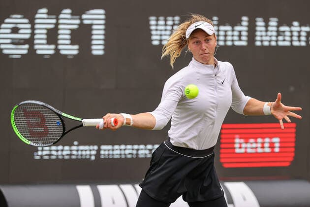 Im Bild: Liudmila SAMSONOVA (RUS) bett1open 2021 WTA, Tennis Damen 500), Berlin, LTTC Rot-Weiß - Steffi-Graf-Stadion, 13.06.2021,