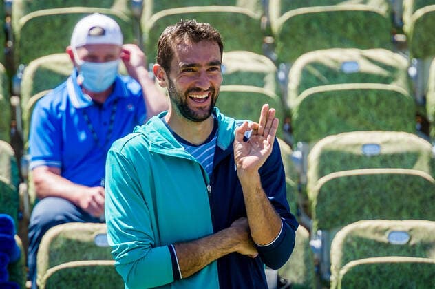 Finalgewinner: Marin Cilic (CRO) bei der ATP250 ATP, Tennis Herren TOUR ATP-Rasenturnier: MercedesCup 2021 - Finale am 13.06.2021 in Stuttgart (TC Weissenhof), Baden Wuerttemberg, Deutschland Stuttgart. 13.06.21 Tennis , 13.06.2021, Stuttgart (Deutschland)
