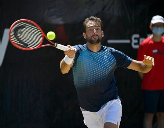 Marin Cilic (CRO) Aktion 13.06.2021 Finale Tennis MercedesCup Stuttgart 2021 Weißenhof ATP, Tennis Herren 07.-13.06.2021 Tennis MercedesCup Stuttgart 2021