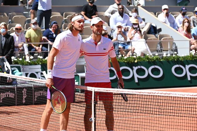 Tennis : Roland Garros 2021 - France - Finale simple Messieurs - Tstsipas - Grece - Djokovic - Serbie Tennis : Roland Garros 2021 - France - 13 06 2021 chryslenecaillaud Panoramic 