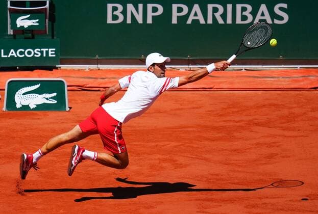 Mandatory Credit: Photo by Javier Garcia BPI Shutterstock (12058233k) Novak Djokovic during the Men s Singles final French Open Tennis, Day Fifteen, Roland Garros, Paris, France - 13 Jun 2021 French Open Tennis, Day Fifteen, Roland Garros, Paris, France - 13 Jun 2021  Copyright: xJavierxGarcia BPI Shutterstockx 12058233k
