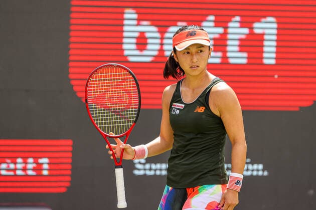 Im Bild: Misaki DOI (JPN) bett1open 2021 WTA, Tennis Damen 500), Berlin, LTTC Rot-Weiß - Steffi-Graf-Stadion, 13.06.2021,