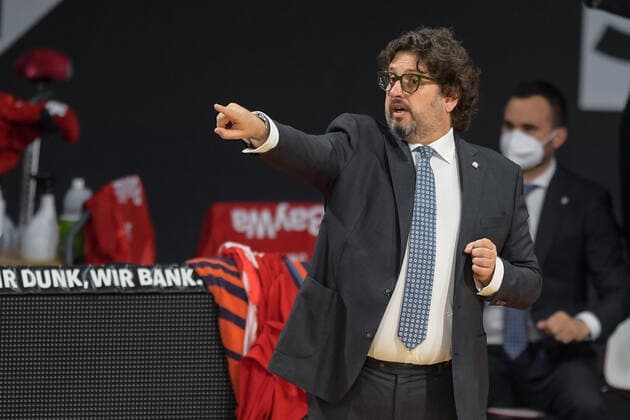 Basketball, BBL, 20210613, FC Bayern München - Alba Berlin. Im Bild Head Coach des FC Bayern München Andrea TRINCHIERI. München Audi Dome Bayern Deutschland Copyright: Passion2Press MarkusxFischerx