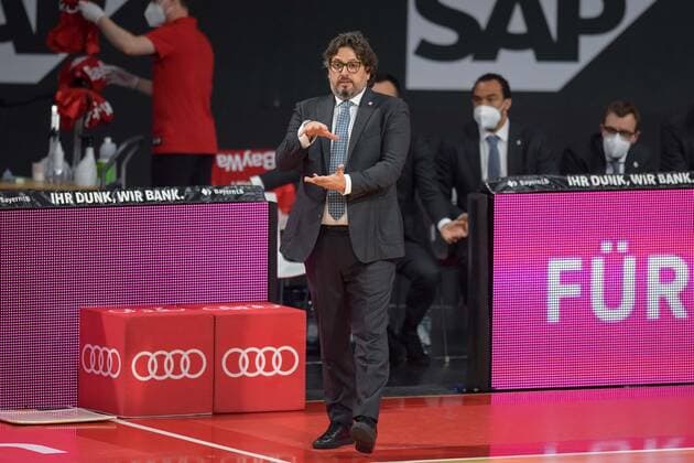Basketball, BBL, 20210613, FC Bayern München - Alba Berlin. Im Bild Head Coach des FC Bayern München Andrea TRINCHIERI. München Audi Dome Bayern Deutschland Copyright: Passion2Press MarkusxFischerx