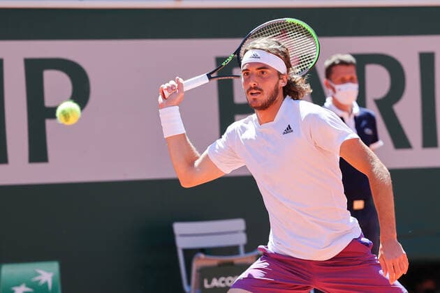 Stefanos Tsitsipas, Herren Einzel Finale, Endspiel Tennis - French Open 2021 - Grand Slam - Roland Garros - Paris - - France - 13 June 2021. Copyright: xJuergenxHasenkopfx