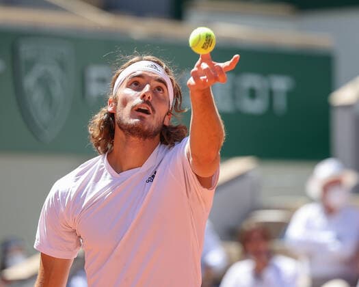Stefanos Tsitsipas, Herren Einzel Finale, Endspiel Tennis - French Open 2021 - Grand Slam - Roland Garros - Paris - - France - 13 June 2021. Copyright: xJuergenxHasenkopfx