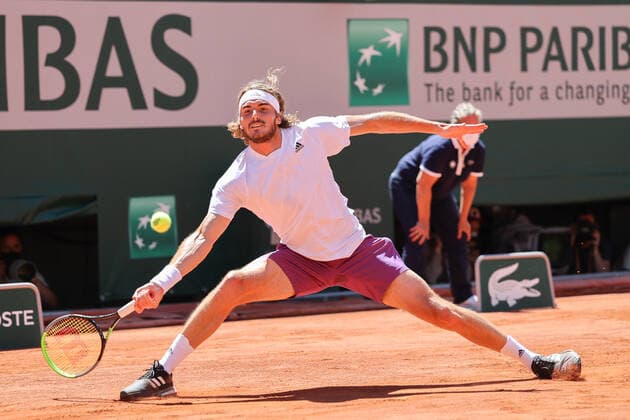 Stefanos Tsitsipas, Herren Einzel Finale, Endspiel Tennis - French Open 2021 - Grand Slam - Roland Garros - Paris - - France - 13 June 2021. Copyright: xJuergenxHasenkopfx