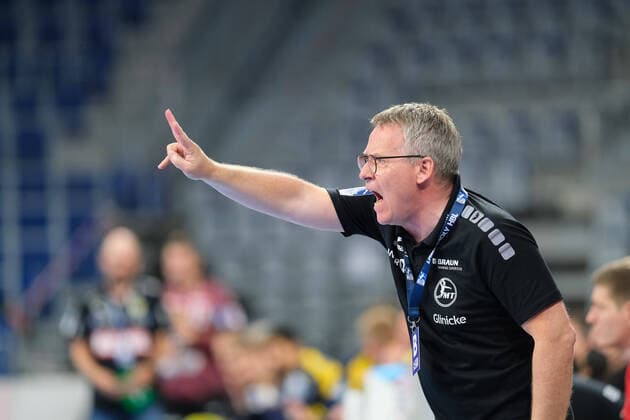 Gudmundur Gudmundsson (Melsungen,Trainer) beim Spiel Rhein Neckar Loewen vs. MT Melsungen in der 1. Handball Bundesliga am 13.06.2021, GER, Rhein Neckar Loewen vs. MT Melsungen, Handball, 1. Handball Bundesliga, 13.06.2021 Mannheim Copyright: xEibner-Pressefotox xMichaelxBermelx