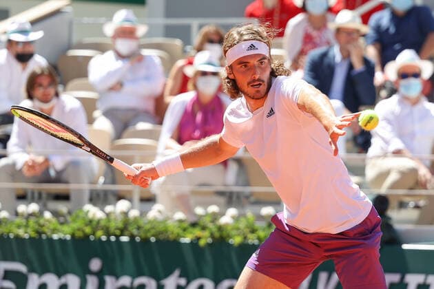 Stefanos Tsitsipas, Herren Einzel Finale, Endspiel Tennis - French Open 2021 - Grand Slam - Roland Garros - Paris - - France - 13 June 2021. Copyright: xJuergenxHasenkopfx