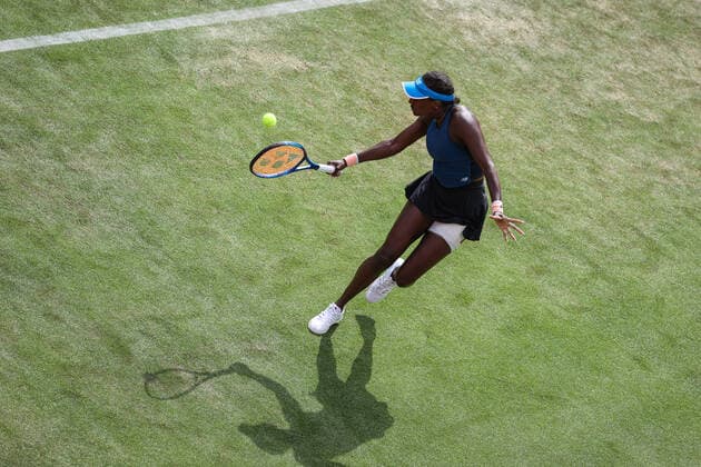 Im Bild: Asia MUHAMMAD (USA) bett1open 2021 WTA, Tennis Damen 500), Berlin, LTTC Rot-Weiß - Steffi-Graf-Stadion, 13.06.2021,