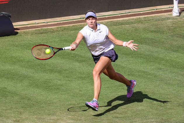 Im Bild: Stefanie VOEGELE (SUI) bett1open 2021 WTA, Tennis Damen 500), Berlin, LTTC Rot-Weiß - Steffi-Graf-Stadion, 13.06.2021,