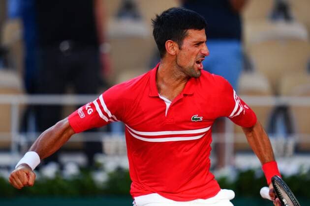 Mandatory Credit: Photo by Javier Garcia BPI Shutterstock (12058233ik) Novak Djokovic celebrates winning the Men s Singles final French Open Tennis, Day Fifteen, Roland Garros, Paris, France - 13 Jun 2021 French Open Tennis, Day Fifteen, Roland Garros, Paris, France - 13 Jun 2021  Copyright: xJavierxGarcia BPI Shutterstockx 12058233ik