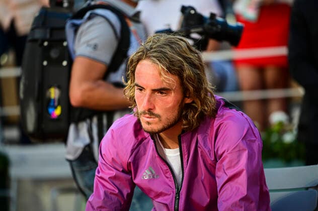 Deception de Stefanos Tsitsipas (Gre) TENNIS : Internationaux de France Roland Garros 2021 - Finale Hommes - Paris - 13 06 2021 JBAutissier Panoramic 