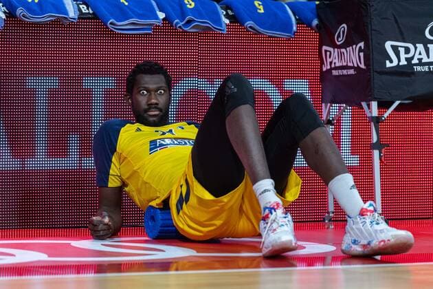 Basketball München 13.06.2021 1. Bundesliga easyCredit BBL Saison 2020 2021 Playoffs Finale Spiel 4 FC Bayern München - Alba Berlin Christ Koumadje (Alba Berlin, No.21)