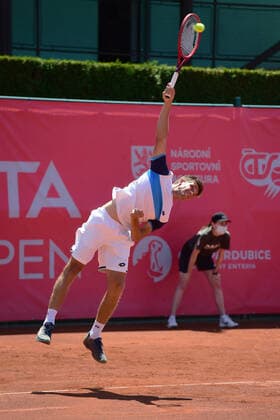 Tenisovy turnaj muzu kategorie challenger Moneta Czech Open, 1. kolo, 14. cervna 2021 v Prostejove. Vit Kopriva z CR. CTKPhotoP2021061404699  LPE 008