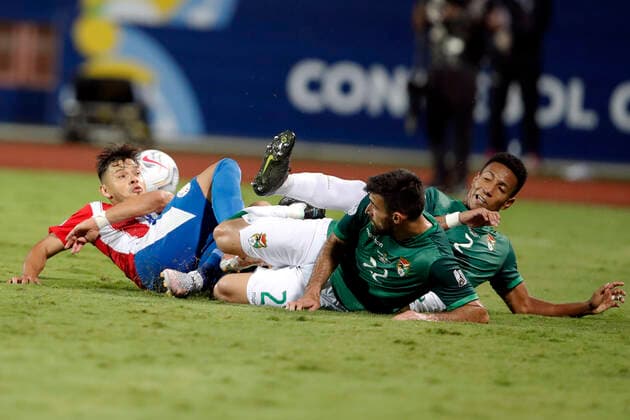 Brazil x Venezuela BRASÍLIA, DF - 14.06.2021: BRAZIL X VENEZUELA - First round 01 during a match between Paraguay and Bolivia, valid for the Copa América, held at the Pedro Ludovico Teixeira Olympic Stadium in Goiânia GO, this Monday (14). In the photo Player Romero Paraguay vs. Bejaro Yanez Bolivia. (Photo: Francisco Stuckert Fotoarena) x2079758x  FranciscoxStuckert