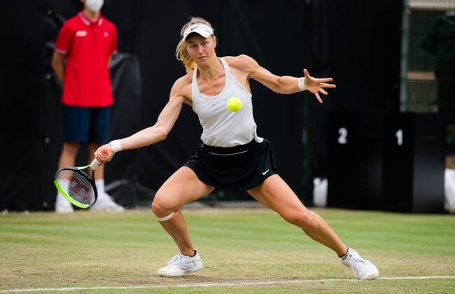 Mandatory Credit: Photo by Rob Prange Shutterstock (12072931b) Liudmila Samsonova of Russia during the first round of the 2021 bett1open WTA, Tennis Damen 500 tennis tournament bett1open Tournament, Tennis, Berlin, Germany - 15 Jun 2021 bett1open Tournament, Tennis, Berlin, Germany - 15 Jun 2021  Copyright: xRobxPrange Shutterstockx 12072931b