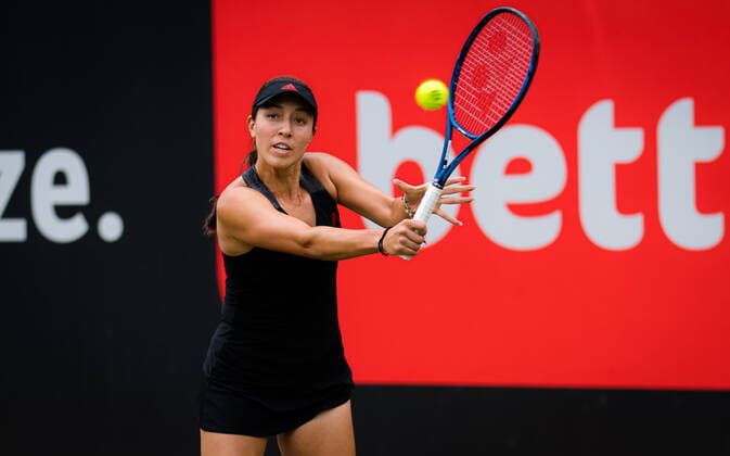 Mandatory Credit: Photo by Rob Prange Shutterstock (12072931at) IJessica Pegula of the United States in action during the first round of the 2021 bett1open WTA, Tennis Damen 500 tennis tournament bett1open Tournament, Tennis, Berlin, Germany - 15 Jun 2021 bett1open Tournament, Tennis, Berlin, Germany - 15 Jun 2021  Copyright: xRobxPrange Shutterstockx 12072931at