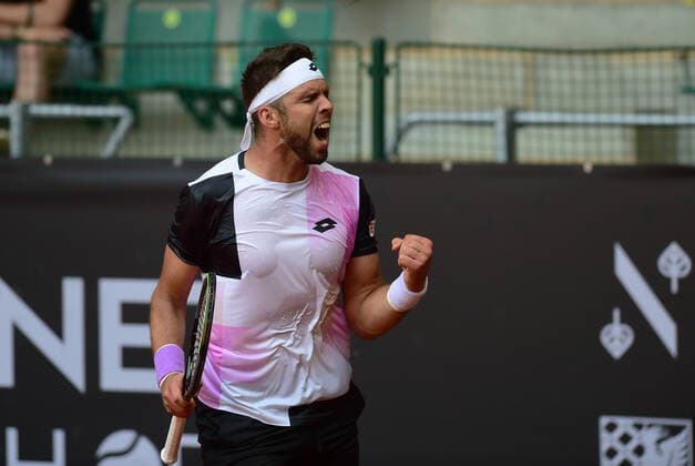 Jiri Vesely (Czech) attends the Moneta Czech Open - ATP, Tennis Herren Challenger Tour tennis tournament, 1st round, on June 15, 2021, in Prostejov, Czech Republic. (CTKxPhoto LudekxPerina) CTKPhotoP2021061505714  LPE 003